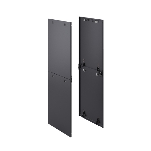 Панель двухсекционная для напольных 19" IT-корпусов ДКС, 2 шт, 2200x600 RAL9005