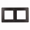 12-5102-05  Рамка для розеток и выключателей ЭРА Серия 12 12-5102-05 на 2 поста, Сатин, антрацит
