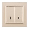 Выключатель 2-кл. СП проходной 10А бежевый Минск EKF