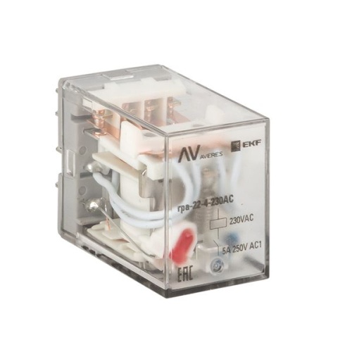 Реле промежуточное RPA 22/4 5A 230В AC EKF AVERES Реле промежуточное RPA 22/4 5A 230В AC EKF AVERES