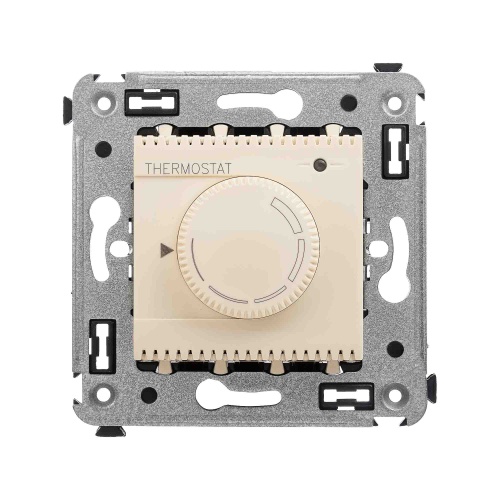 Термостат для теплых полов в стену, "Avanti", "Ванильная дымка"