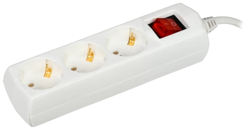 Удлинитель У03В 3 места 2P+PE/7м 3х1мм2 10А/250В GENERICA Удлинитель У03В 3 места 2P+PE/7м 3х1мм2 10А/250В GENERICA