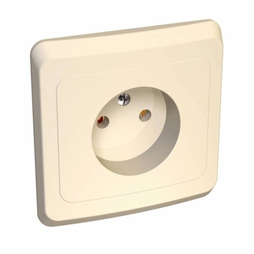ЭТЮД С/У РОЗЕТКА без заземления без шторок , 16А 250B, КРЕМОВЫЙ, Россия ЭТЮД С/У РОЗЕТКА без заземления без шторок , 16А 250B, КРЕМОВЫЙ, Россия