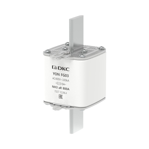 Предохранитель YON ножевого типа FG3 630А 400V характеристика aR