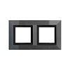 Рамка из металла, "Avanti", темно-серая, 4 модуля