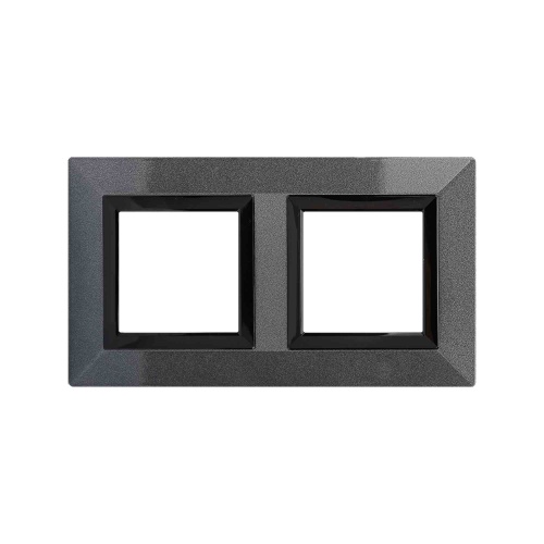 Рамка из металла, "Avanti", темно-серая, 4 модуля