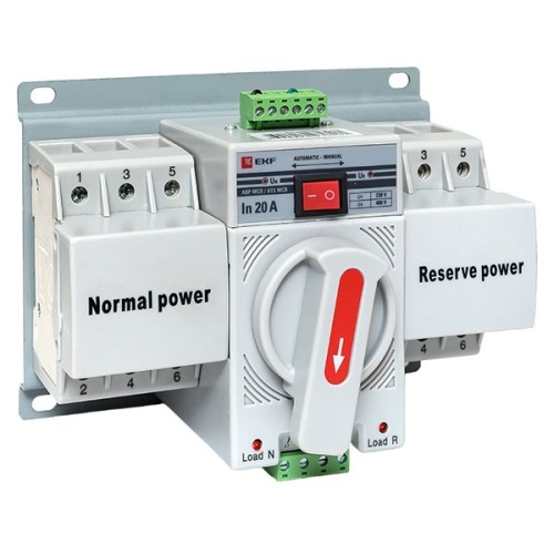 Устройство АВР МCB 20А (C) 3Р 400В EKF PROxima Устройство АВР МCB 20А (C) 3Р 400В EKF PROxima