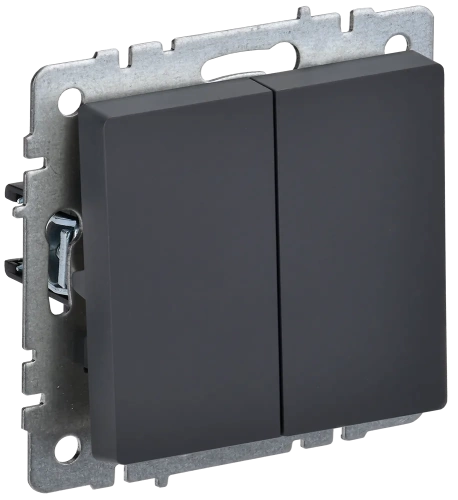 BRITE Выключ. 2-кл. 10А ВС10-2-0-БрГ граф. IEK