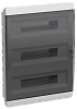 TEKFOR Корпус пласт. ЩРВ-П-54 IP41 черн. прозр. дверь IEK