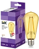 Лампа LED ST64 золото 6Вт 230В 2700К E27 серия 360° IEK