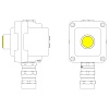 Взрывонепроницаемый пост управления из алюминия LCSD-01-B-MC-L1Y(220)x1-PCMB-KA3MHK