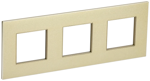 SKANDY Рамка 3-мест. SK-F33Sh металл шамп. IEK