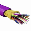 Кабель волоконно-оптический, распределительный, арамидные упрочняющие нити, для внутренней прокладки, нг(А)-HF, 24 ОВ, категорияOM4 (G.651.1) плотный буфер, 0,4 кН, барабан 2000 м