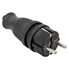 Вилка прямая каучуковая 230В 2P+PE 16A IP44 EKF PRO Вилка прямая каучуковая 230В 2P+PE 16A IP44 EKF PRO