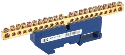 Шина нул на DIN-изол ШНИ-6х9-22-Д-С ИЭК