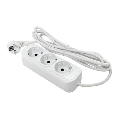 Удлинитель "Эксперт" 3 гнезда 5 метров 13А/3,0кВт с заземлением ПВС 3х1 EKF PROxima Удлинитель "Эксперт" 3 гнезда 5 метров 13А/3,0кВт с заземлением ПВС 3х1 EKF PROxima