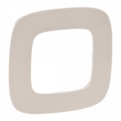 Valena ALLURE.Рамка "Тиснение бежевое".1-постовая универсальная Valena ALLURE.Рамка "Тиснение бежевое".1-постовая универсальная