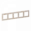 Valena LIFE.Рамка "Ампир бежевый".5-постовая универсальная