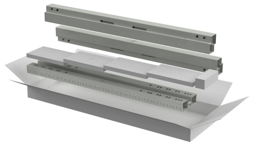 ITK LINEA E Компл. стоек и профилей шкафа 18U сер.