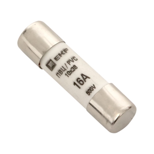 Плавкая вставка цилиндрическая ПВЦ (10х38) 16А EKF