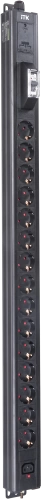 ITK BASE PDU PV1111 22U 1ф 16А 15SCHUKO 1C13 2,6м SCHUKO