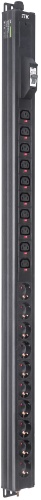 ITK BASE PDU PV1111 25U 1ф 16А 10SCHUKO 10C13 2,6м SCHUKO