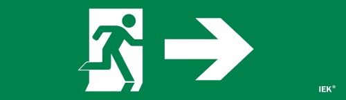 Этикетка самокл. 310х90мм "Фигура/стр. вправо" IEK