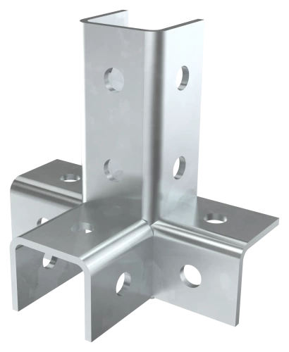 Соединит. угловой четырехсторон. для STRUT-профиля HDZ IEK