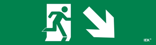 Этикетка самокл. 310х90мм "Фигура/стр. вниз вправо" IEK