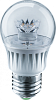 Лампа светодиодная LED Navigator 71 855 NLL-G45-7-230-2.7K-E27-CL шар прозрачный