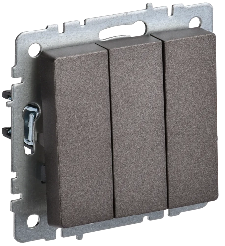 BRITE Выключ. 3-кл. 10А ВС10-3-0-БрТБ бр. IEK BRITE Выключ. 3-кл. 10А ВС10-3-0-БрТБ бр. IEK