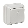 Рим Выключатель проходной 1-клавишный 10А белый EKF