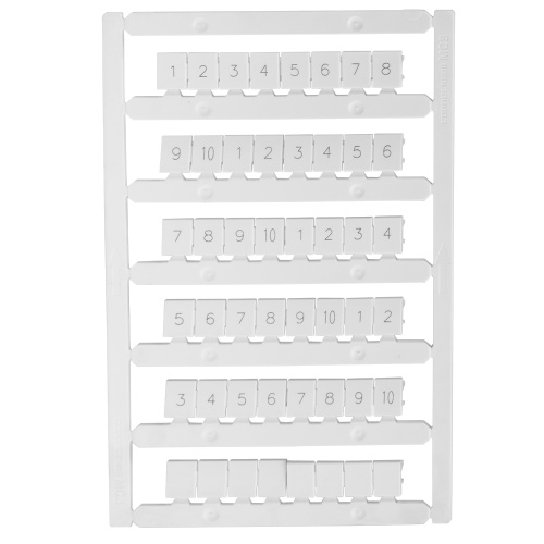 Маркировка для лазерной печати "1-10" OptiClip MC8/H/1-10