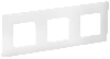 SKANDY Рамка 3-мест. SK-F03W арк. бел. IEK