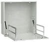 ITK LINEA R Шкаф встр. потол. 4U 600х600мм дв. мет. серый