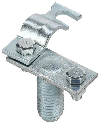 Держатель пров. кругл. 8-10мм на изол. штангу оц. сталь IEK Держатель пров. кругл. 8-10мм на изол. штангу оц. сталь IEK