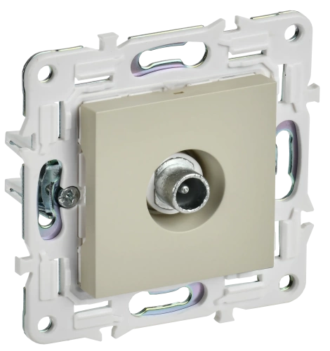 SKANDY Роз. TV проходная SK-A17B беж. IEK