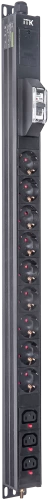 ITK BASE PDU PV1111 18U 1ф 16А 9SCHUKO 3C13 2,6м SCHUKO