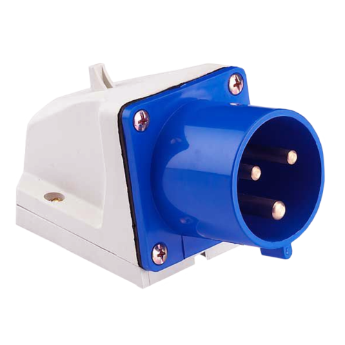 Вилка стационарная 523 2Р+РЕ 32А 220В IP44 EKF