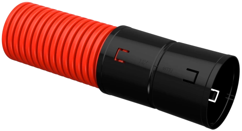 ELASTA Труба гофр. двустенная жесткая ПНД d=110мм (5,7м) IEK