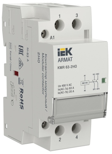 ARMAT Контактор модульный KMR 63А 230В AC 2НО IEK