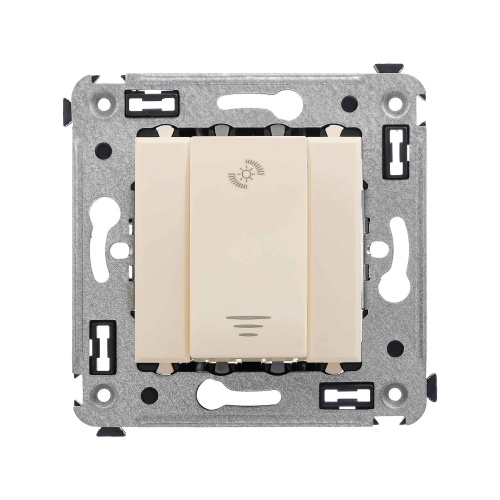 Диммер кнопочный в стену, "Avanti", "Ванильная дымка"