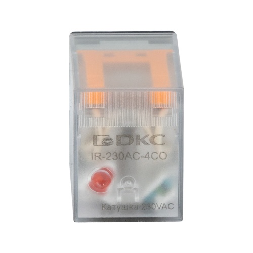 Одиночное реле, 4 перекидных контакта, 230 В AC, до 5 А