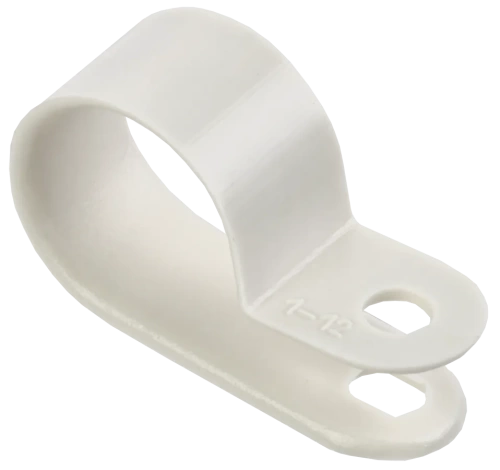 Скоба крепежная 16мм нейлоновая белая (50шт) IEK Скоба крепежная 16мм нейлоновая белая (50шт) IEK