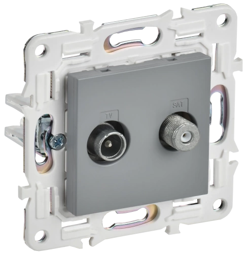 SKANDY Роз. двойная TV+SAT SK-A13Gr сер. IEK