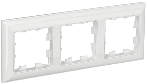 BRITE Рамка 3-мест. РУ-3-Бр бел./бел. IEK