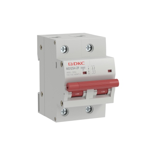 Автоматический выключатель модульный YON max типа MD125H, 10кА, 2 полюса, хар-ка D, 50А
