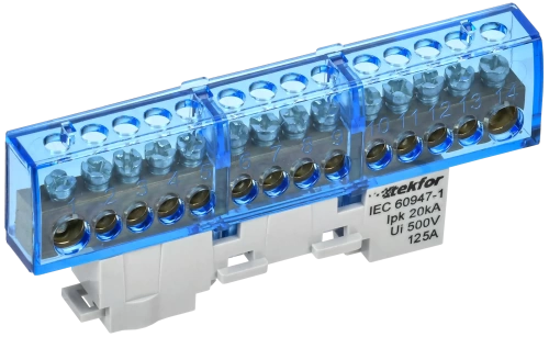 TEKFOR Шина N "ноль" изол. на унив. держ. 8х12-14-С IEK