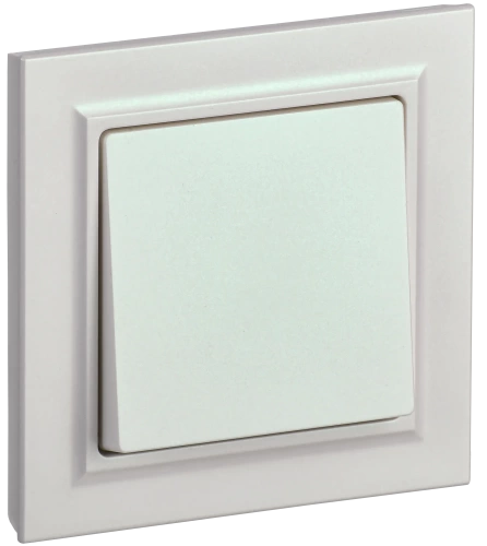 BRITE Выключ. 1-кл. 10А в сб. ВСР10-1-0-БрЖ жемч. IEK