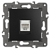 14-3107-05 Эл/ус ЭРА Розетка RJ45, IP20, антрацит